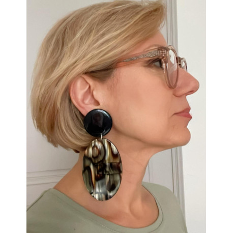 NOCTIS écaille onyx - Francine BRAMLI Paris