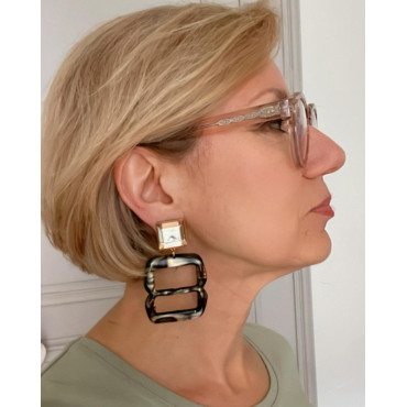 SERENA écaille onyx - Francine BRAMLI Paris