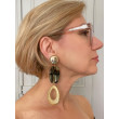 STACY écaille onyx & Feuille d'or - Francine BRAMLI Paris