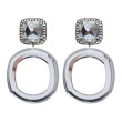 GAIA miroir blanc Cabochon Cristal - Francine BRAMLI Paris