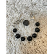 Bracelet EVAN perles noires, onyx - FRANCINE BRAMLI Paris