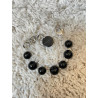 Bracelet EVAN perles noires, onyx - FRANCINE BRAMLI Paris