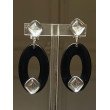 NORA 2 noir & miroir blanc - Francine BRAMLI Paris