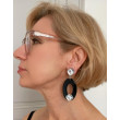 NORA 2 noir & miroir blanc - Francine BRAMLI Paris