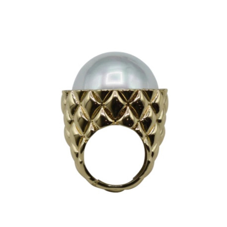 Bague DIANE Perle nacrée & dorée - Francine BRAMLI Paris