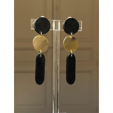 SEGOLENE noir & doré - Francine BRAMLI Paris