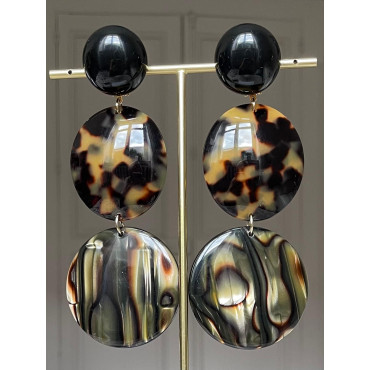 CECILIA écaille Onyx & écaille Tokyo - Francine BRAMLI Paris