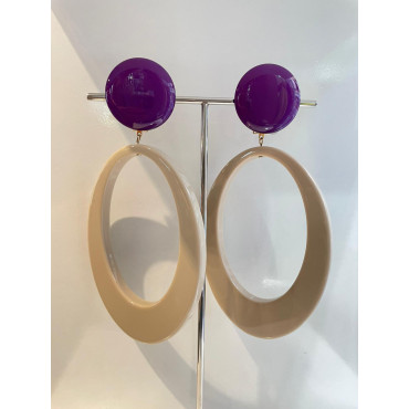 AZALEE beige & Violet - Francine BRAMLI Paris