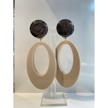 AZALEE beige & marron - Francine BRAMLI Paris