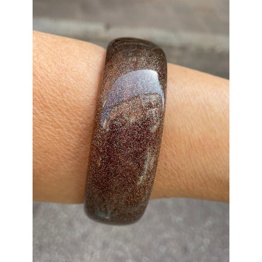 Bracelet MOON Marron Pailleté - Francine BRAMLI Paris