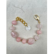 Bracelet DRISS rose Pierres fines - Francine BRAMLI Paris