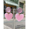 LOVE coeur Rose - Francine BRAMLI Paris