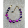 Collier OCTAVE perles Rose/fuchsia - FRANCINE BRAMLI Paris