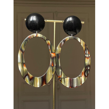 AZALÉE écaille onyx - Francine BRAMLI Paris