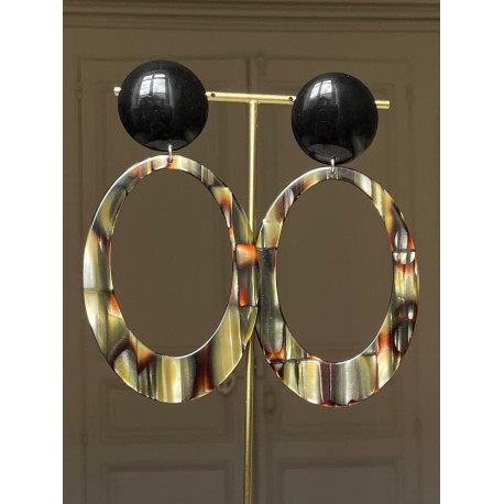AZALÉE écaille onyx - Francine BRAMLI Paris