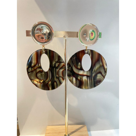 ARNICA écaille onyx & miroir - Francine BRAMLI Paris