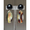 PLUME écaille onyx - Francine BRAMLI Paris