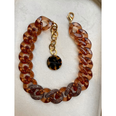 Collier BENOIT Maillons ambre - FRANCINE BRAMLI Paris