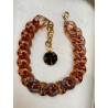 Collier BENOIT Maillons ambre - FRANCINE BRAMLI Paris