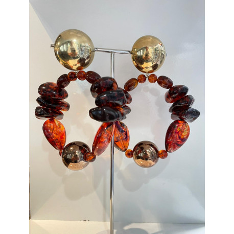 BASTILLES Ambre rouge - Francine BRAMLI Paris