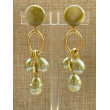 PRISCA Perles de Majorque, vert kaki - Francine BRAMLI Paris