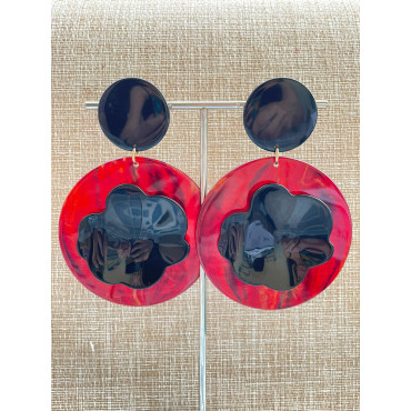 STELLA Noir & rouge - Francine BRAMLI Paris