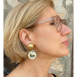 CLARA miroir champagne - Francine BRAMLI Paris