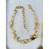 Collier DRISS jaune Pierres fines - Francine BRAMLI Paris