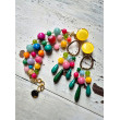 Bracelet STEEVE multicolore pierres fines - Francine BRAMLI Paris