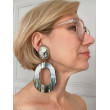 HABANERO Écaille onyx & argenté - Francine BRAMLI Paris