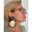 MAYLEEN écaille onyx & feuille d'or - Francine BRAMLI Paris