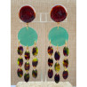 FLORETTE marron/vert - Francine BRAMLI Paris
