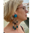 FLORETTE bleu/marron - Francine BRAMLI Paris