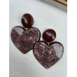 LOVE coeurs marrons - Francine BRAMLI Paris