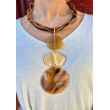 Collier cordon JULES Marron ocre - FRANCINE BRAMLI Paris