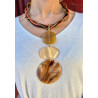 Collier cordon JULES Marron ocre - FRANCINE BRAMLI Paris