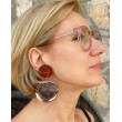MIROIR cabochon pailleté - Francine BRAMLI Paris