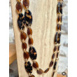 Collier EMILIO écaille & ambre 2 rangs - FRANCINE BRAMLI PARIS