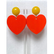 LOVE coeur orange - Francine BRAMLI Paris