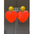 LOVE coeur orange - Francine BRAMLI Paris