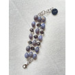 Bracelet SANDRO cristal noir & gris - Francine BRAMLI Paris