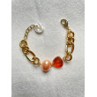 Bracelet LÉO cristal ambre - Francine BRAMLI Paris