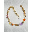 Collier LÉON cristal ambre/parme/vert - FRANCINE BRAMLI Paris