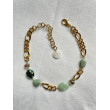 Collier LÉON cristal vert & agate - FRANCINE BRAMLI Paris