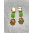 SATIS Cristal vert & doré - Francine BRAMLI Paris
