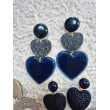 LOVE coeur double Bleu - Francine BRAMLI Paris