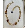 Collier LÉON cristal doré - FRANCINE BRAMLI Paris