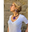Collier cordon JULES Violet - FRANCINE BRAMLI Paris