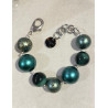 Bracelet EVAN perles vertes- FRANCINE BRAMLI Paris