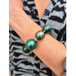 Bracelet EVAN perles vertes- FRANCINE BRAMLI Paris